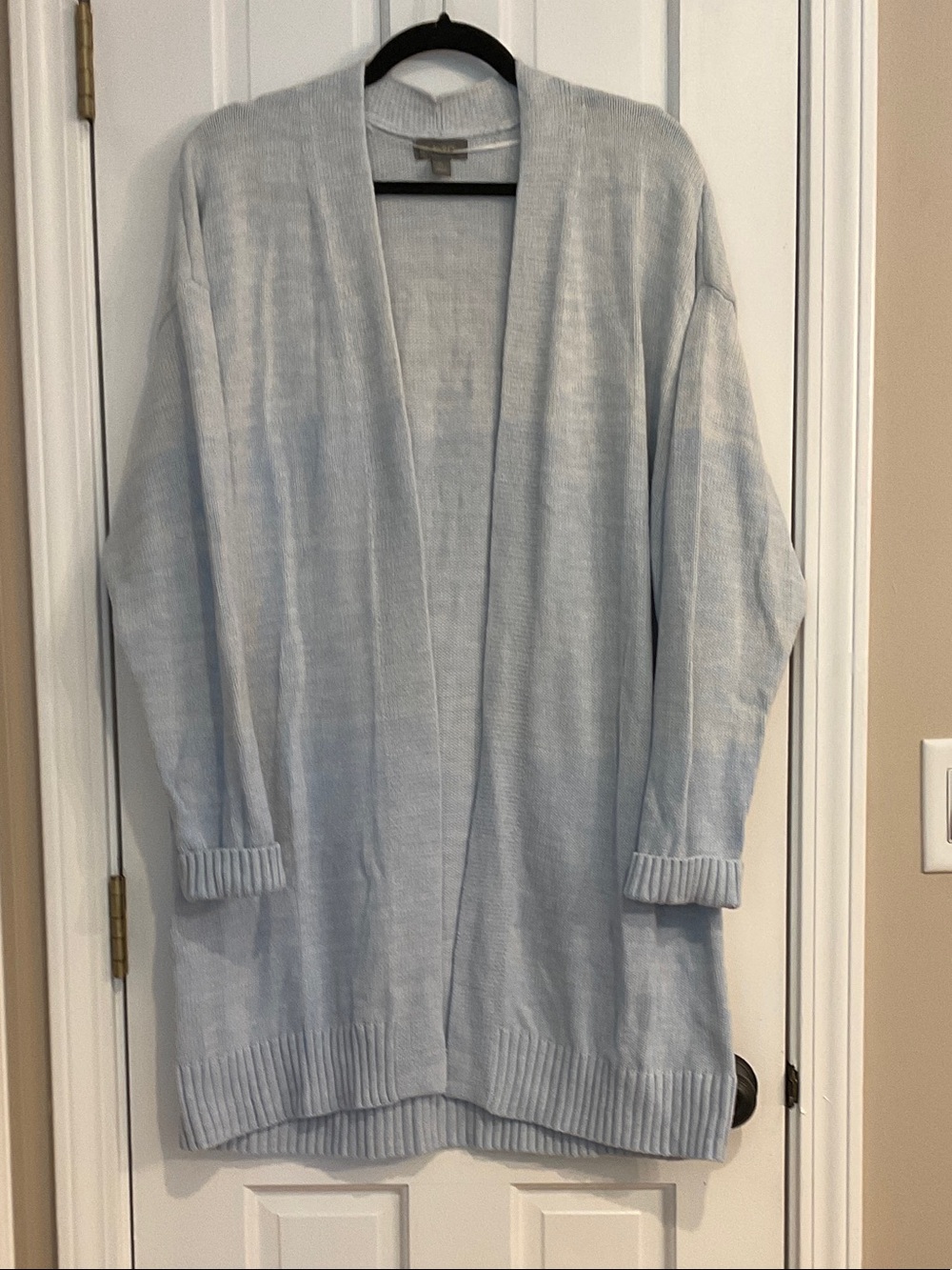 Style & Co. Light Blue Open-Front Cardigan